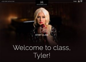 Welcome image to Christina Aguilera's Masterclass